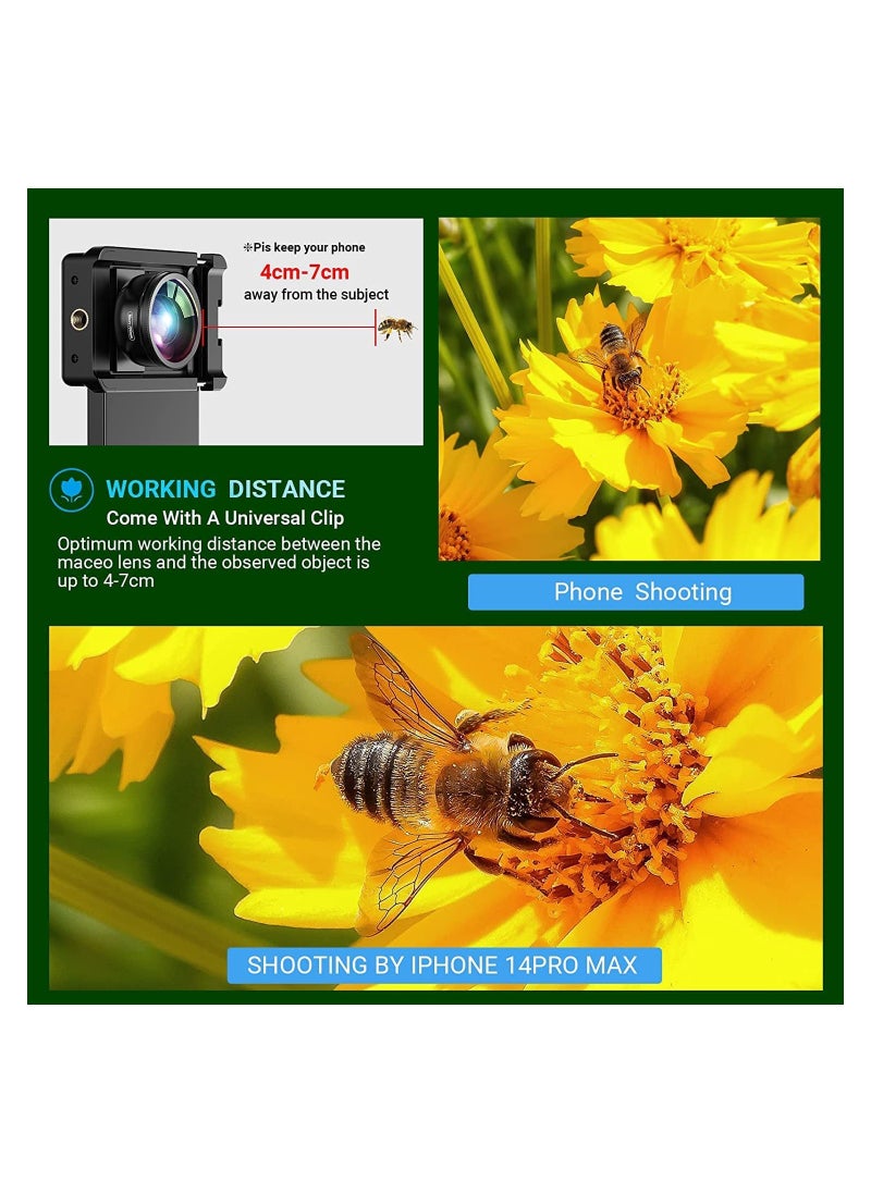SYOSI - 100mm Macro Lens with CPL for Smartphone,HD Macro Photography Lens for iPhone, Samsung,Oneplus, Android Phone(Fits for Almost of),Cell Phone Macro Lens Attachment - Image 1