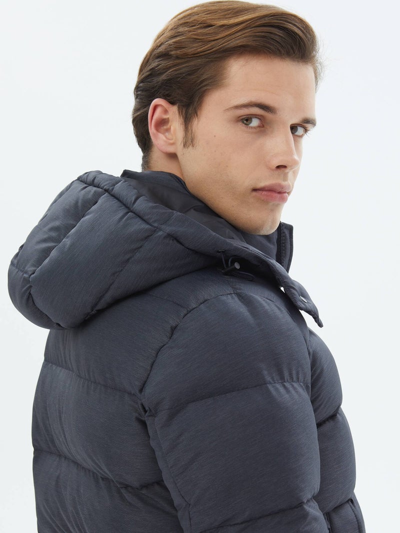 Kip Navy Blue Woven Coat  - Image 5