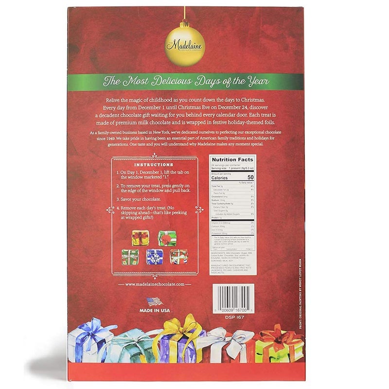 Madelaine 2025 Christmas Advent Calendar - Chocolate & Candy Christmas Countdown for Kids, Women, Men, Teen Girls & Boys - Holiday Treats Advent Calendars - Christmas Tree - 8 Oz - Image 3