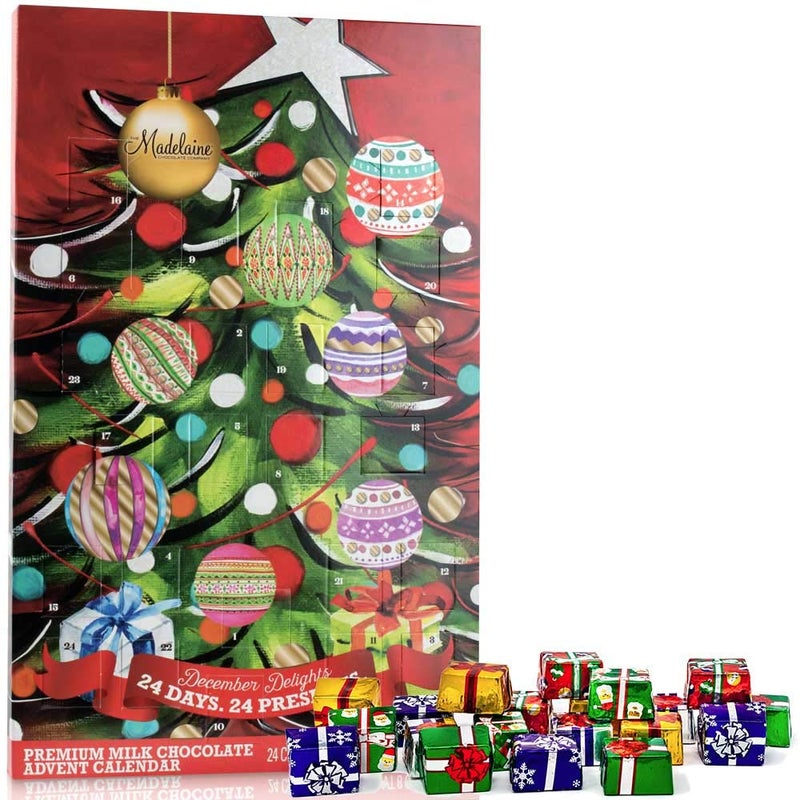 Madelaine 2025 Christmas Advent Calendar - Chocolate & Candy Christmas Countdown for Kids, Women, Men, Teen Girls & Boys - Holiday Treats Advent Calendars - Christmas Tree - 8 Oz - Image 1