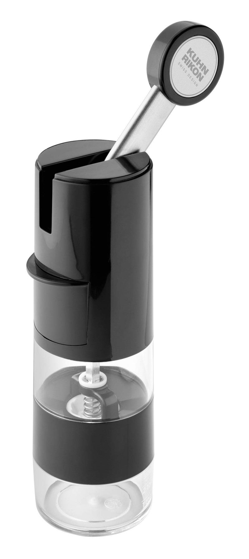 Kuhn Rikon Kuhn Rikon Essential Adjustable Ratchet Grinder with Ceramic Mechanism for Salt Pepper and Spices 8 x 25 inches Black 