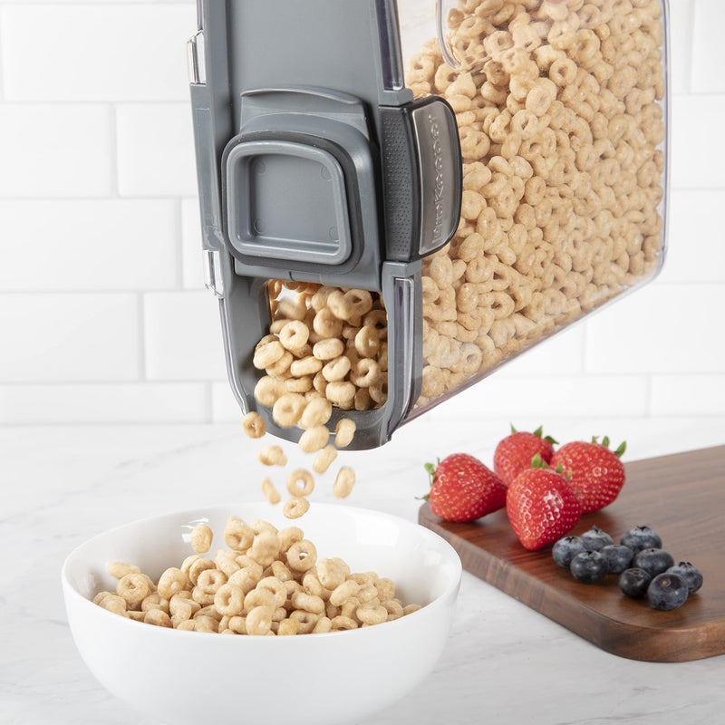 Progressive International ProKeeper+ Clear Plastic Airtight Food Baker's Kitchen Storage Organization Container Canister Set with Magnetic Accessories, 2- Piece Set (Cereal 4.2-Quart) - Image 2
