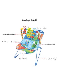 tiibaby Multifunctional Vibrating And Hanging Toys Baby Bouncer Seat  Infant to Toddler Rocker 0-30 Months  - Image 2
