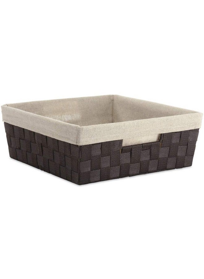 Whitmor Woven Strap Liner Shelf Tote, Espresso - Image 2