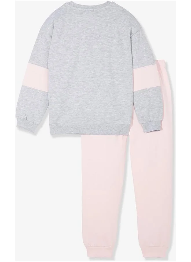 JUNE June Girl Unicorn Printed Tracksuit Set Grey