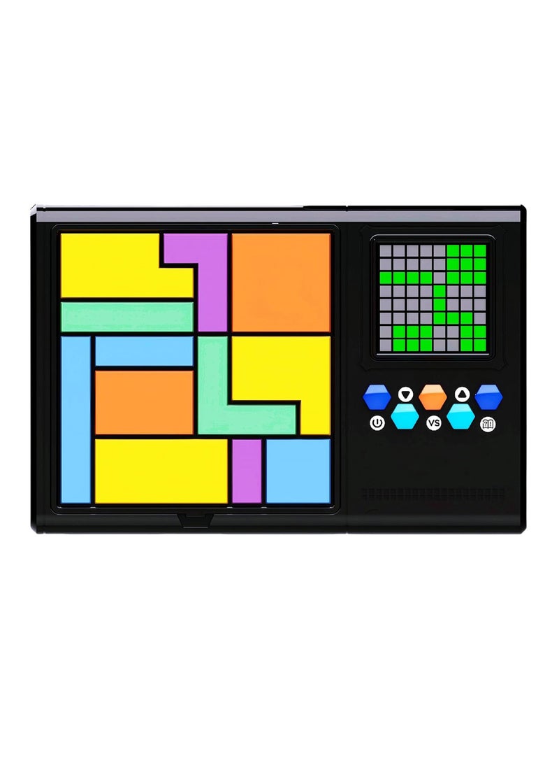 جهاز ألعاب ألغاز إلكترونية ذكية - أكثر من 500 مستوى من الألغاز المنطقية ولعبة STEM، لعبة متاهة محمولة للأطفال والكبار، هدية تعليمية - أسود/متعدد الألوان - Image 1