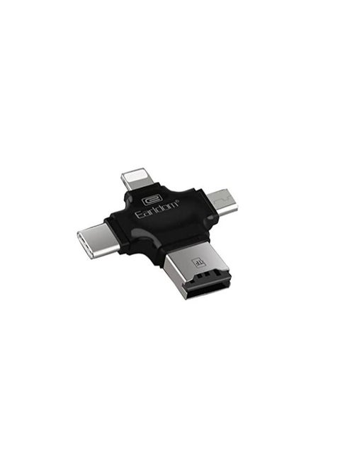 All In One OTG USB Card Reader Adapter Converter for Phone Multifunction Card Reader Accessories Black