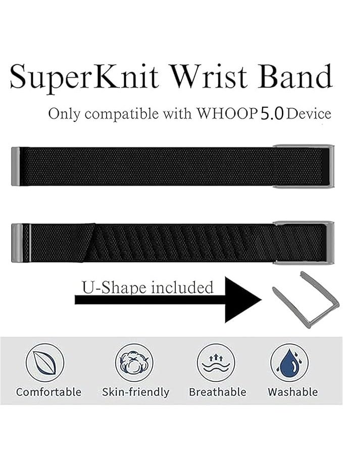 Nylon Sport Band Compatible with Whoop Band 5.0Strap Breathable Nylon Adjustable Waterproof Replacement Wristbands Straps Connector Wearable - Image 4