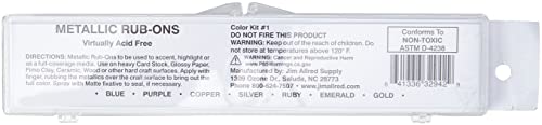 Craft Craf-T Products 32942 Kit Number 1 Metallic Rub-On 7 Colors Paint Set - Image 3
