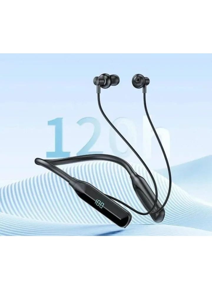 TRANYOO T-M28 Wireless Bluetooth Stereo Neckband Sports Earphones with Bluetooth 5.3 and Digital Display - Image 2