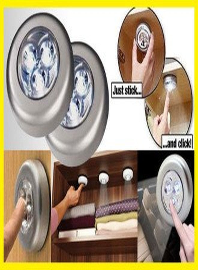 EVALUEMART Pack Of 3 Plastic Night LED Light, White, 6.8 Centimeters, 1.7 Centimeters - Image 4