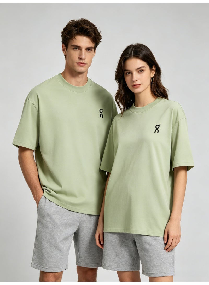 اون راننج On Running basic solid color short-sleeved T-shirts for men and women couples loose casual Joker tops - Image 5