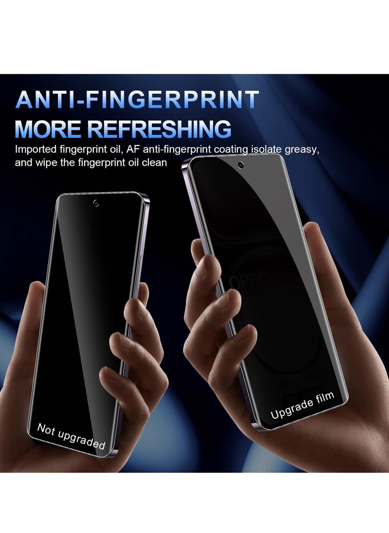 BORTONY - Oppo Reno 12 5G Privacy Tempered Glass 2-Pack Anti-Spy Privacy Screen Protector Black Edge Privacy Protective Glass For Oppo Reno 12 5G - Image 1