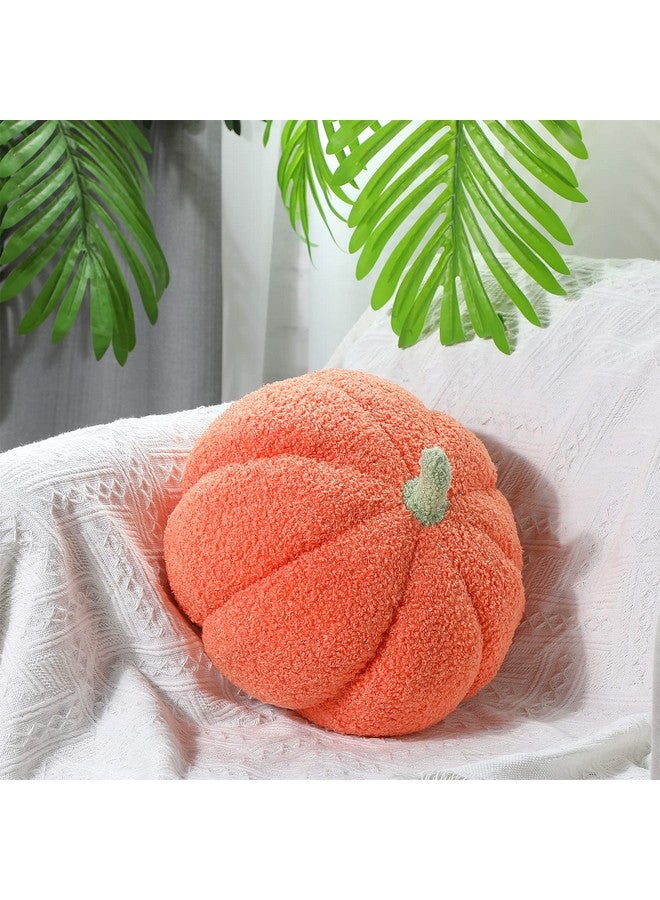 Queekay Queekay 2 Pcs Thanksgiving Fall Pumpkin Shaped Throw Pillow 11 x 9.5 Inch 3D Pumpkin Sofa Throw Pillow Cushion for Car Bedroom Home Decoration Couch(Orange)  - Image 5