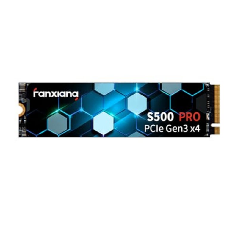 Laptop and PC desktops internal SSD, 3D NAND TLC with SLC cache, black, up to 3200MB/s read speed, 512GB NVMe M.2 PCIe Gen3x4 2280 - Image 1
