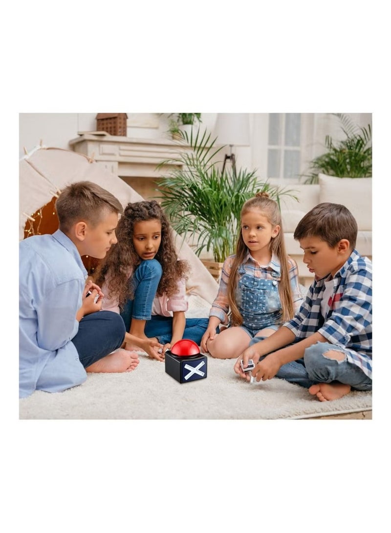 Rally Quiz Button with Sound and Light - Answer Alarm Button with Buzzer for Quizzes and Parties (1 Piece) - Image 3