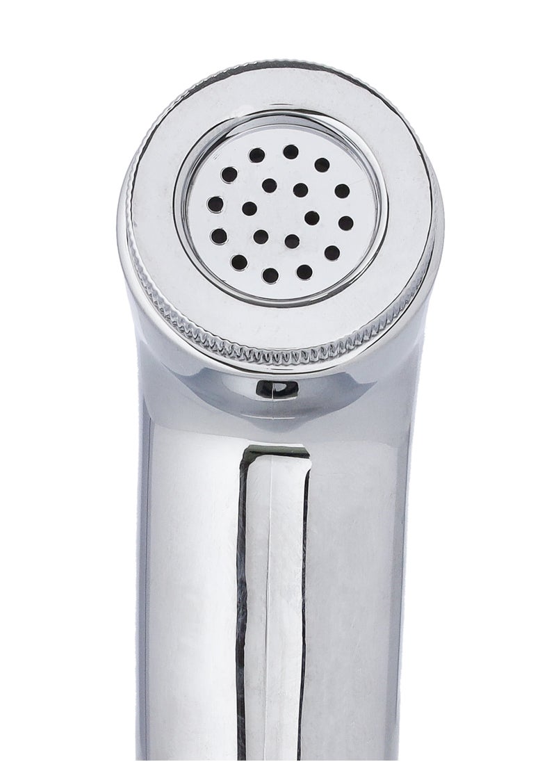 GEEPAS - Chrome Shattaf Set | Soft Spray, Non-Stop Water Jet With Easy to use Mechanism | High-Quality ABS Material And High Grade Chrome, 1/2" Standard Connector| For Bathroom Use GSW61106 - Image 1