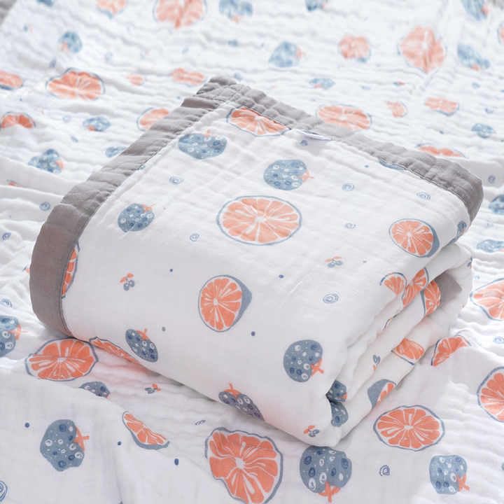 Fabrify 100% Pure Organic Cotton 6 Layer Muslin Blanket for Baby | Ultra-Soft Baby Quilt Cum Wrapper Blanket, Swaddle for Newborns and Toddlers 0-3 Years (Random Design),(1 Nos) - Image 3