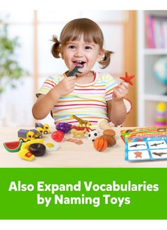 Coogam Coogam Sorting Toy for Toddlers, Animals Dinosaurs Fruits Vehicles Foods Fishes Balls Farm Playset, Fine Motor Montessori Game Preschool Educational Learning Gift for Year Old Kids  - Image 5