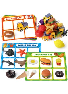 Coogam Coogam Sorting Toy for Toddlers, Animals Dinosaurs Fruits Vehicles Foods Fishes Balls Farm Playset, Fine Motor Montessori Game Preschool Educational Learning Gift for Year Old Kids  - Image 1