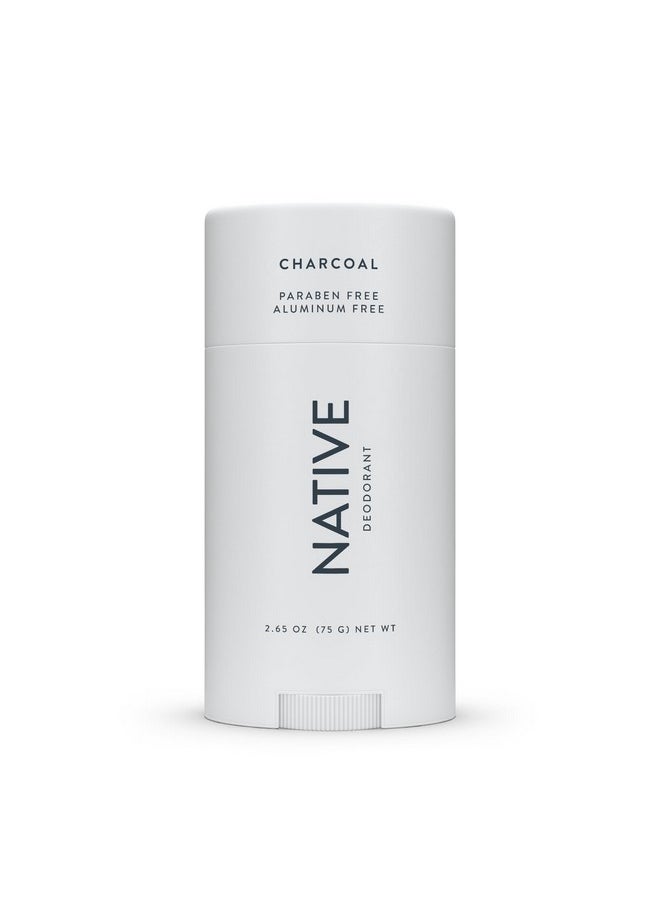 native Native Deodorant | Natural Deodorant for Men, Aluminum Free with Baking Soda, Probiotics, Coconut Oil and Shea Butter | Charcoal  - Image 1