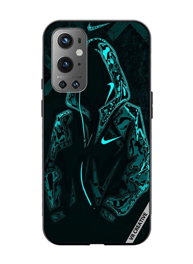 VR CREATIVE Protective Case Cover For OnePlus 9 Pro Mask Guy In Green Jacket Design Multicolour  - Image 1