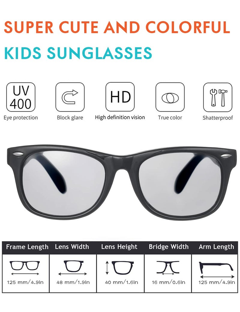 ROSSINI ROCF ROSSINI Flexible Kids Sunglasses Polarized Unbreakable Toddler Sun Glasses for Baby Boys and Girls UV400 with Case, Age 2-8 - Image 2