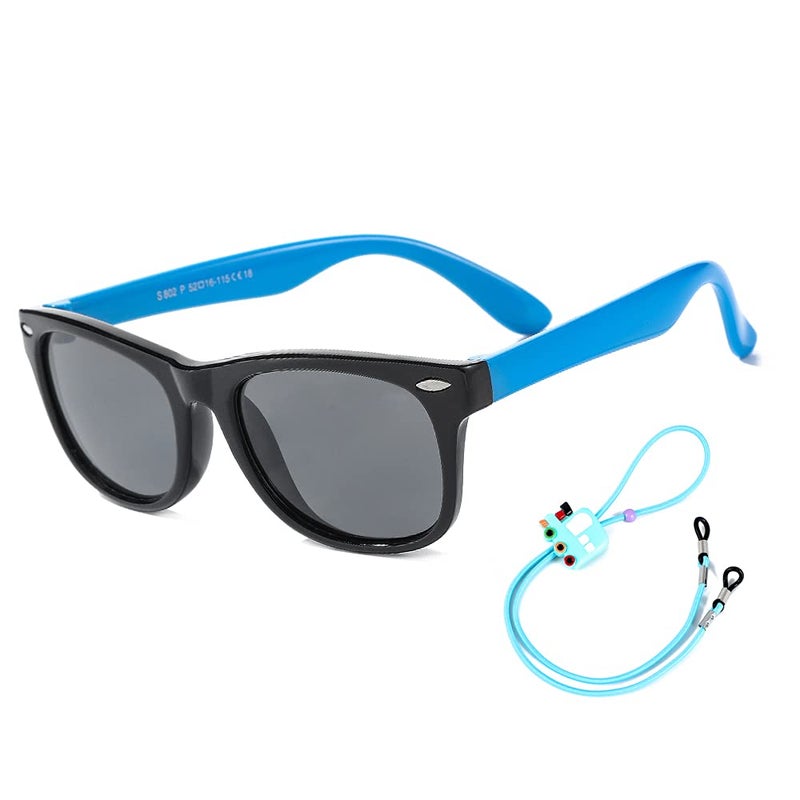 ROSSINI ROCF ROSSINI Flexible Kids Sunglasses Polarized Unbreakable Toddler Sun Glasses for Baby Boys and Girls UV400 with Case, Age 2-8 - Image 1