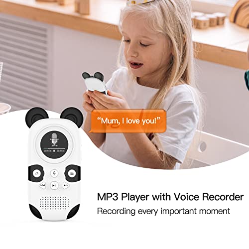 RUIZU X31 16GB MP3 Player for Kids, Cute Panda Portable Music Player MP3, Child MP3 Player with Bluetooth 5.0, Speaker, FM Radio, Voice Recorder, Alarm Clock, Stopwatch, Pedometer, Support up to 128GB - Image 5