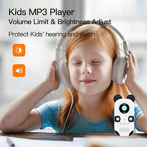 RUIZU X31 16GB MP3 Player for Kids, Cute Panda Portable Music Player MP3, Child MP3 Player with Bluetooth 5.0, Speaker, FM Radio, Voice Recorder, Alarm Clock, Stopwatch, Pedometer, Support up to 128GB - Image 2