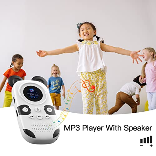 RUIZU X31 16GB MP3 Player for Kids, Cute Panda Portable Music Player MP3, Child MP3 Player with Bluetooth 5.0, Speaker, FM Radio, Voice Recorder, Alarm Clock, Stopwatch, Pedometer, Support up to 128GB - Image 4