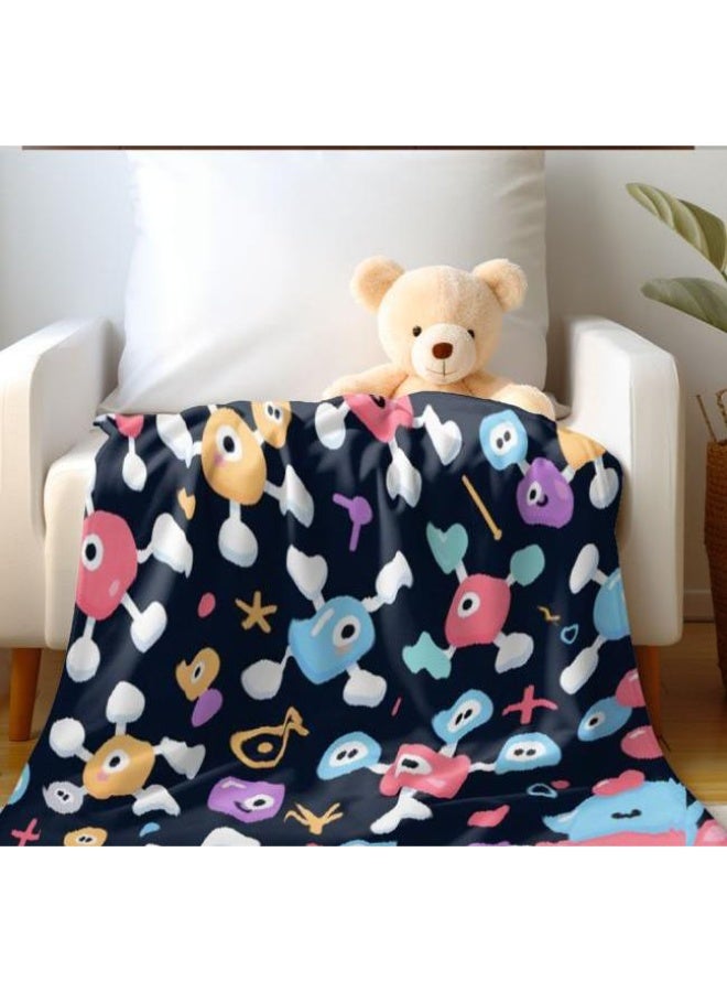 general Baby and children's cartoon flannel thin blanket (warm and comfortable, suitable for sleep, game use) 70cm*100cm - Image 3