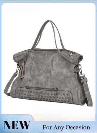 Women's Retro Tote Bag Matte Shoulder Bag Fashion Trend Large Capacity PU Portable Bag Elegant Lady Bag - pzsku/ZE8CE3BD035EFD67FEE1FZ/45/_/1692857848/4f13a17f-a801-42ad-b80a-f82642a3b62b