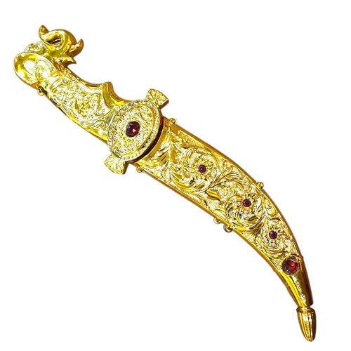 Bani Thani® Wedding Groom Fancy Katar Knife with Elegant Desgin in Rajputana Style Royal Look, Made of Fiber Plastic Body, Non Sharp Steel Blade (Size 9 inch) - Image 3