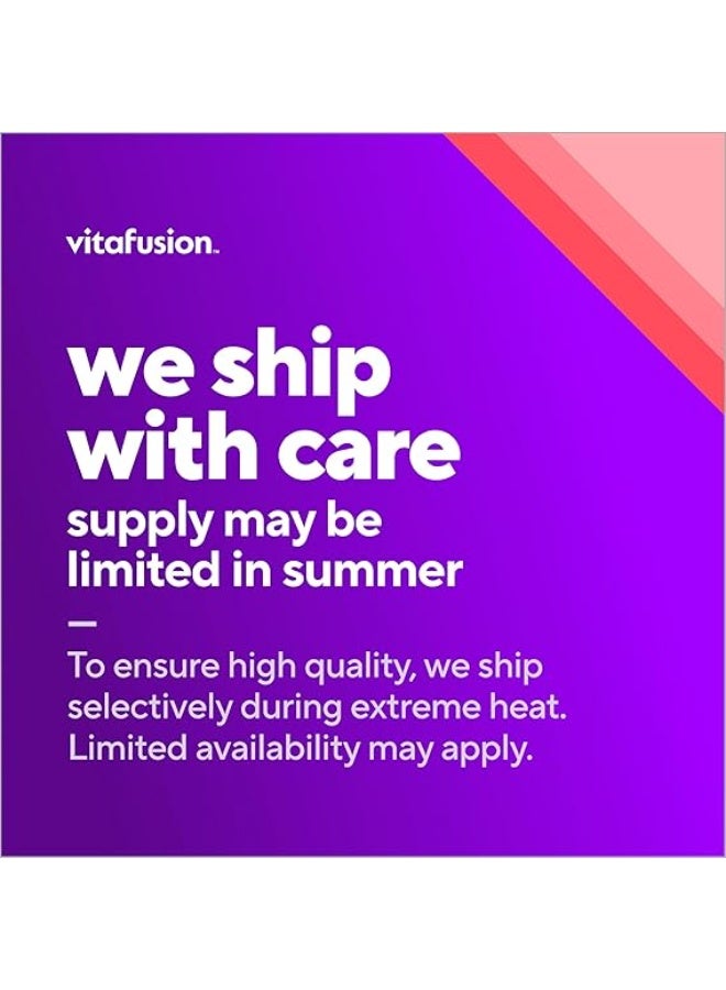 Vitafusion Adult Gummy Vitamin Supplement for Men, Berry Flavored, A, C, D, E, B6, B12, Daily, 120 Count, 60 Day Supply - Image 5