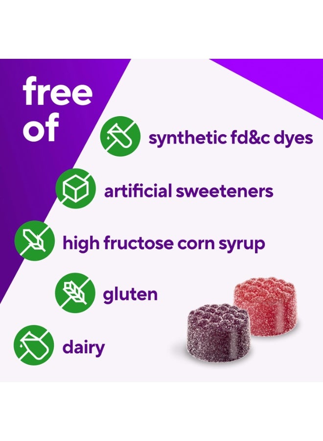 Vitafusion Adult Gummy Vitamin Supplement for Men, Berry Flavored, A, C, D, E, B6, B12, Daily, 120 Count, 60 Day Supply - Image 3