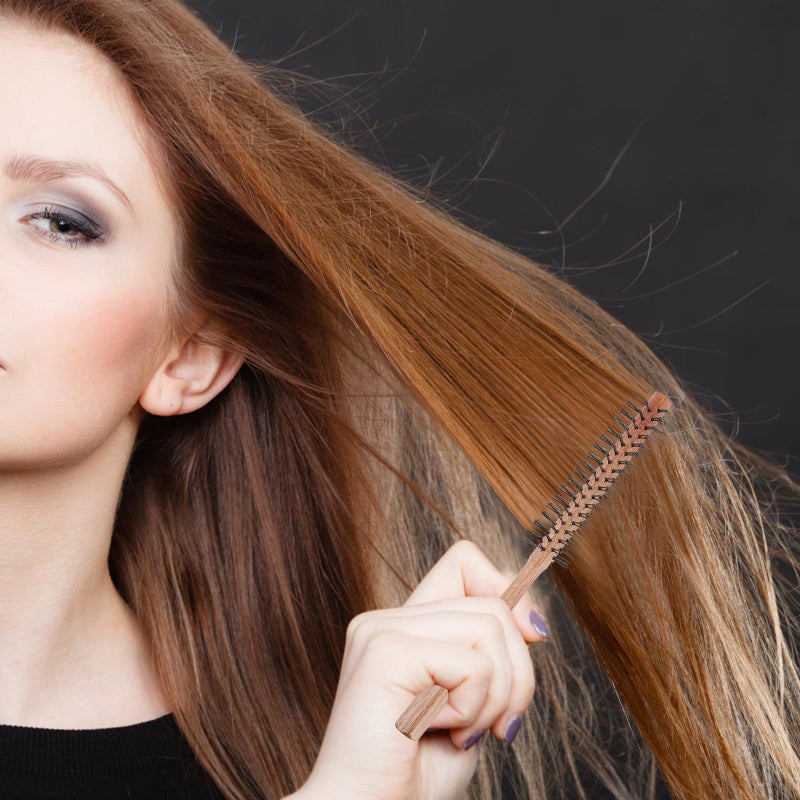 Wooden Hairdressing Comb For Fluffy Volume Hair Salon Styling Tool 7 Inch - Image 4
