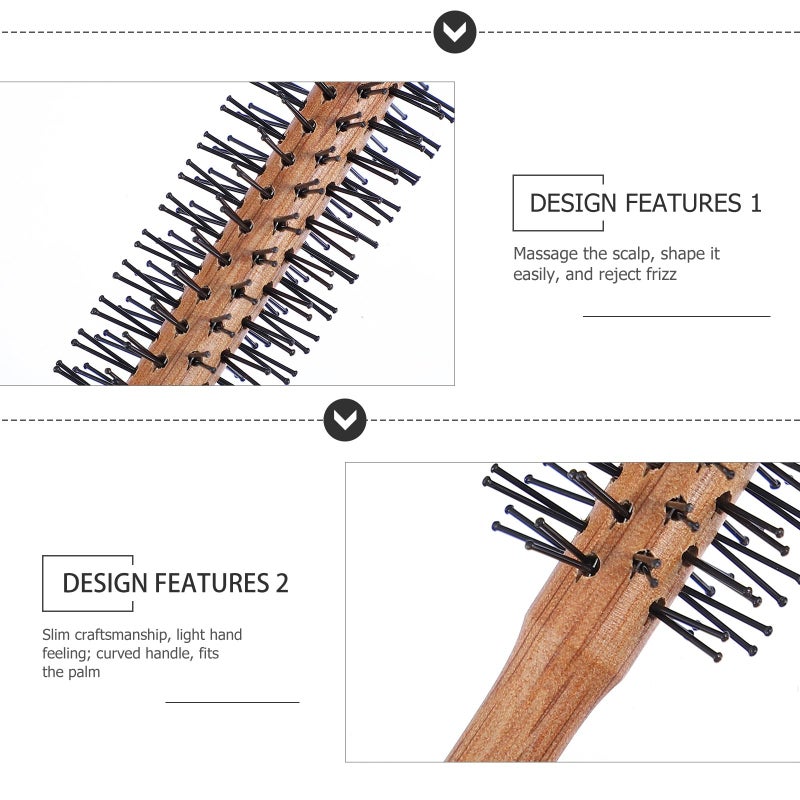 Wooden Hairdressing Comb For Fluffy Volume Hair Salon Styling Tool 7 Inch - Image 5