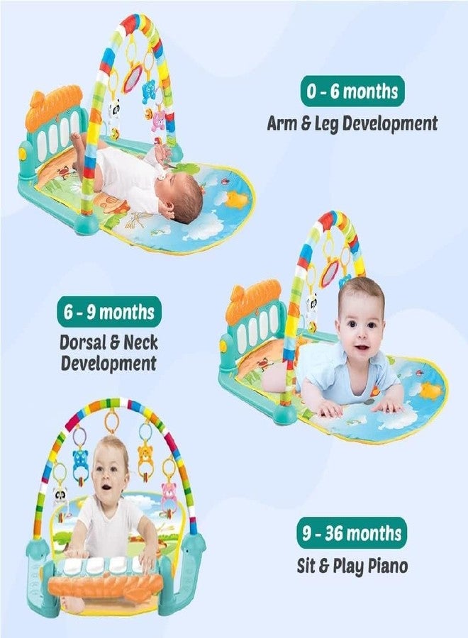 Teksbar Play Keyboard with Music, Lights, and Sounds, Multi Color, 0-6 Month,6-12 Month,1 2 3 Years Age Boys and Girls - Image 4