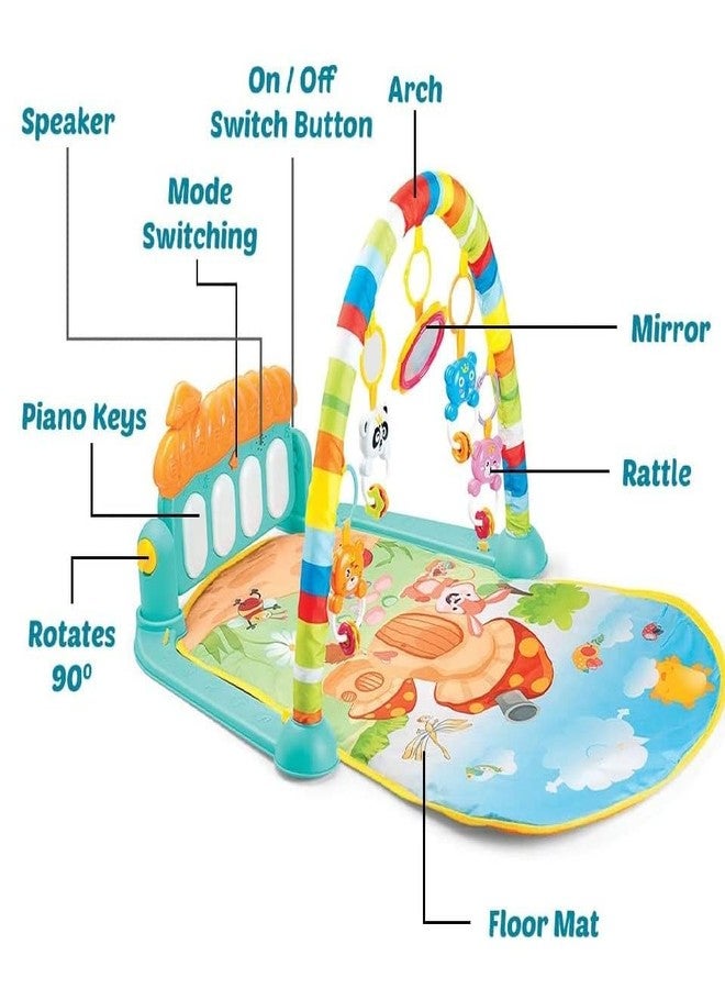 Teksbar Play Keyboard with Music, Lights, and Sounds, Multi Color, 0-6 Month,6-12 Month,1 2 3 Years Age Boys and Girls - Image 5