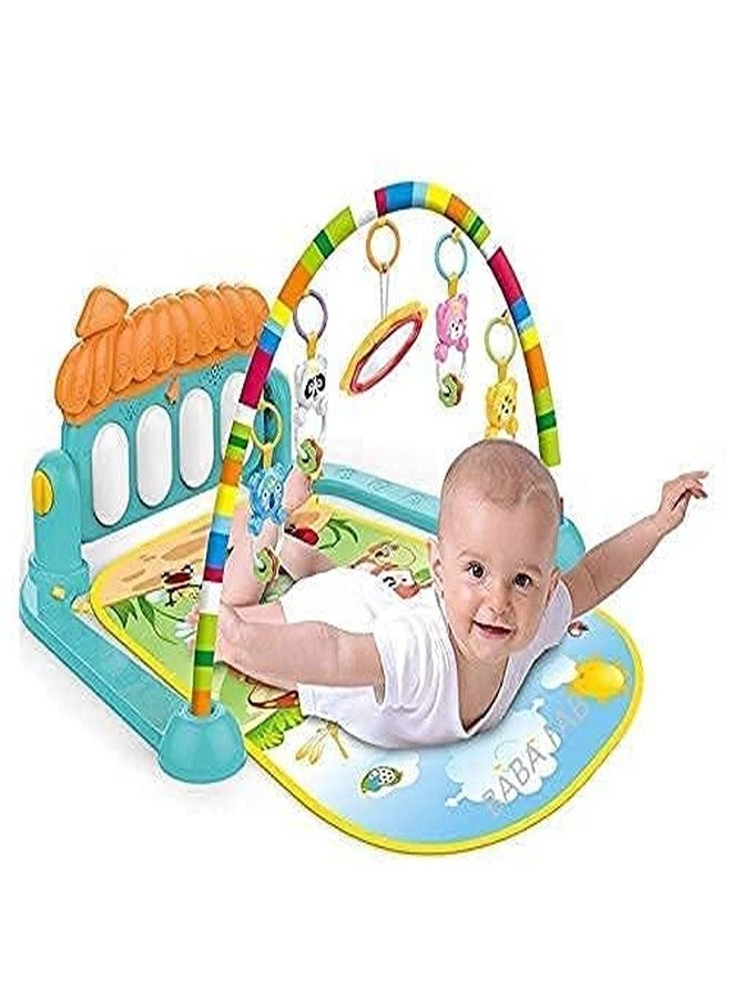 Teksbar Play Keyboard with Music, Lights, and Sounds, Multi Color, 0-6 Month,6-12 Month,1 2 3 Years Age Boys and Girls - Image 1