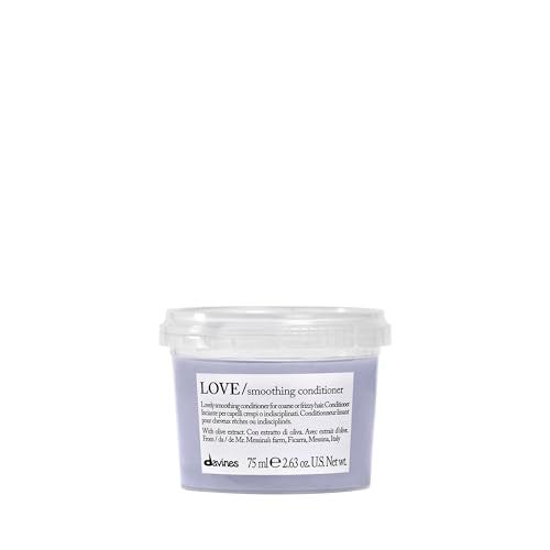 Davines LOVE Smoothing Conditioner Taming AntiFrizz Hydrating Action for Wavy Unruly Coarse Hair Gives Controlled Combable Shiny Sleek Smooth Look Travel Size 254 Fl Oz - Image 1