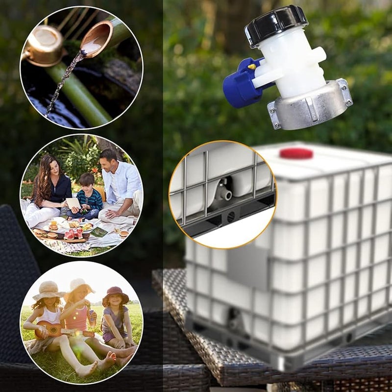 80mm Inlet 50mm Outlet Portable Discharge Control Valve for IBC Tanks Home Garden Use - Image 4