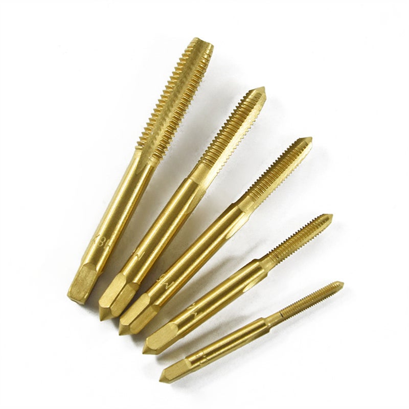 5pcs HSS Metric Plug Hand Tapper Set Screw Thread Tap Drill Bit M3 M4 M5 M6 M8 For Machine Tools - Image 1
