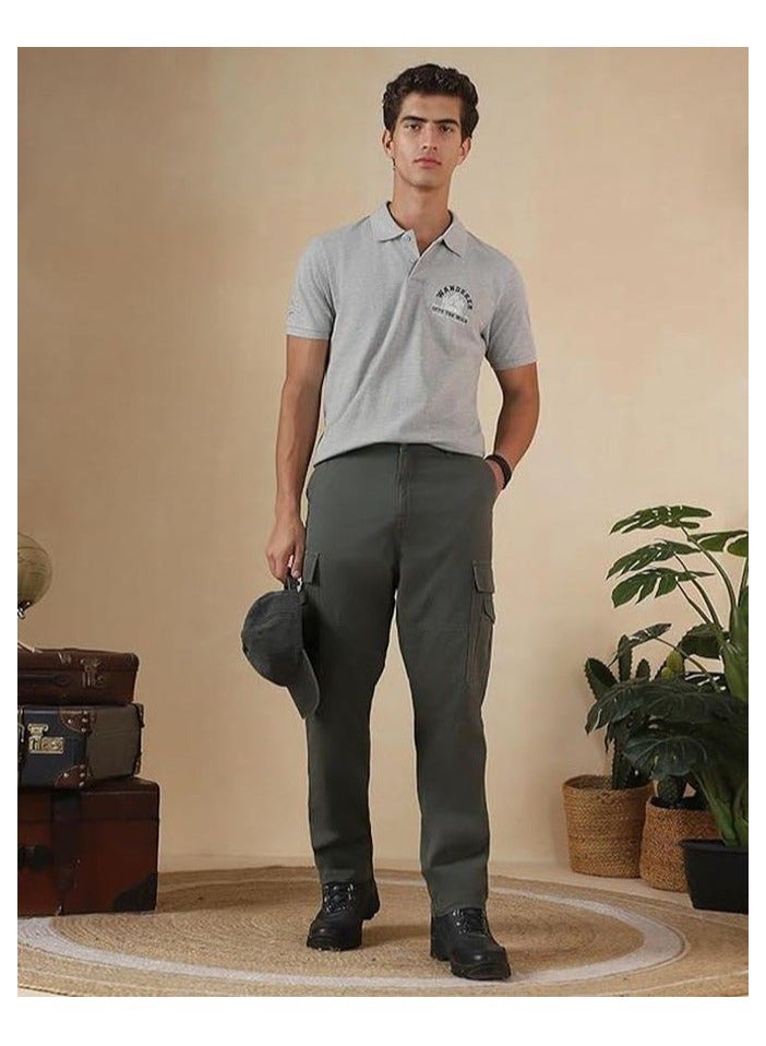 fyltr Men's Utility Cargo Trouser - 100% Cotton | Regular Fit  | Pants for Men | Trousers for Men - Image 2
