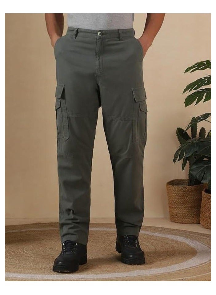 fyltr Men's Utility Cargo Trouser - 100% Cotton | Regular Fit  | Pants for Men | Trousers for Men - Image 5