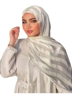 Generic Chiffon hijab in satin for women for occasions and regular days (180 x 75 cm)  - Image 1
