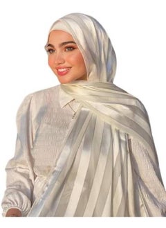 Generic Chiffon hijab in satin for women for occasions and regular days (180 x 75 cm)  - Image 2