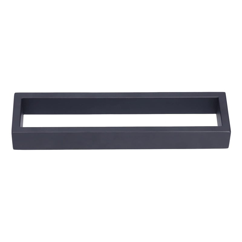 Wall Mounted Stainless Steel Towel Rack Heavy Duty Brushed Finish Matte Black 26x7x3cm - Image 3
