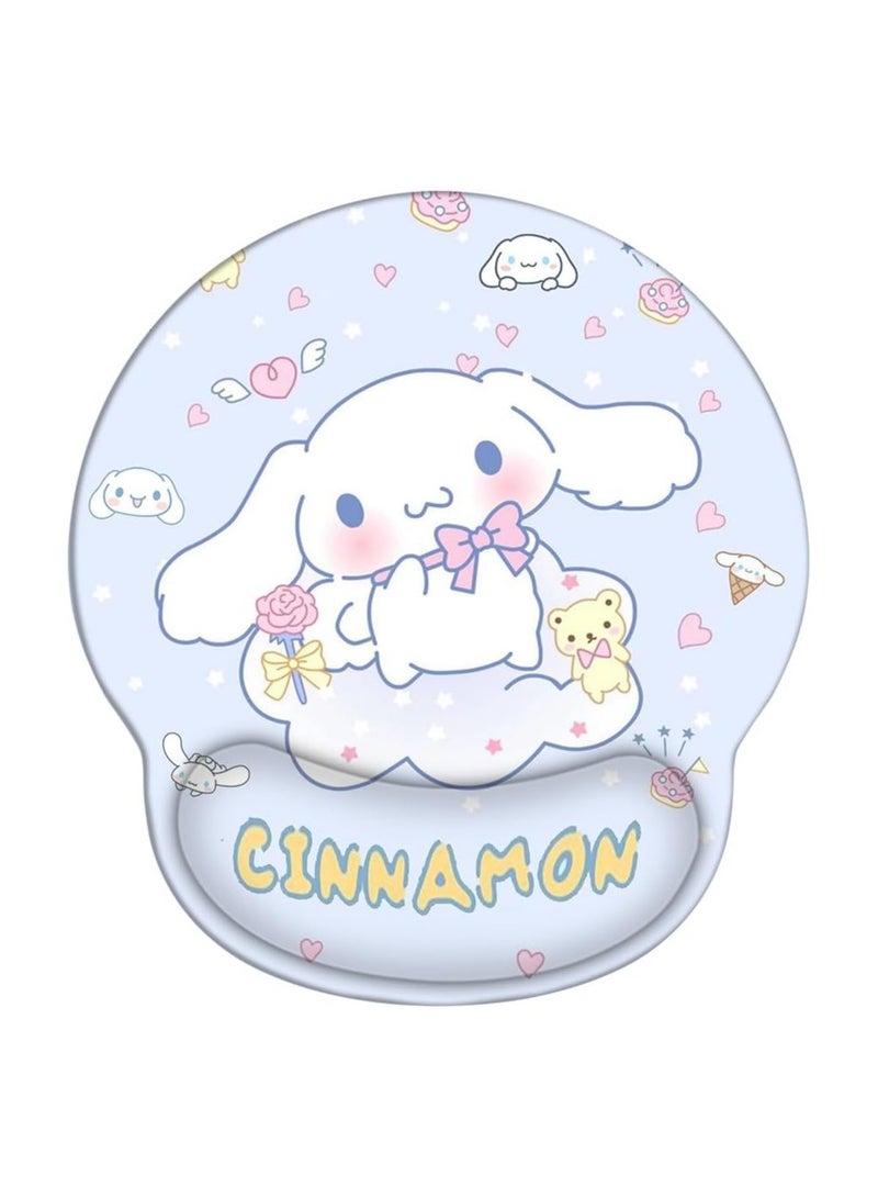 General Cute cinnamoroll mouse pad with wrist rest support, anime desktop accessories, office supplies, ergonomic desk laptop mouse pads  - Image 1
